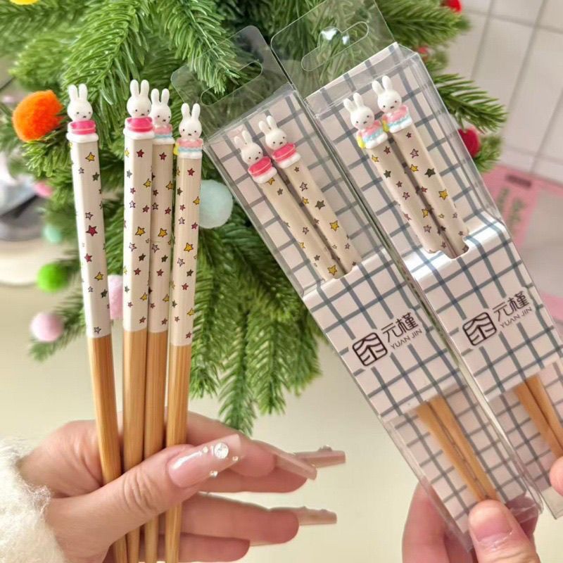 3D Printing Room - Cute Miffy Licensed Bamboo Chopsticks 3D