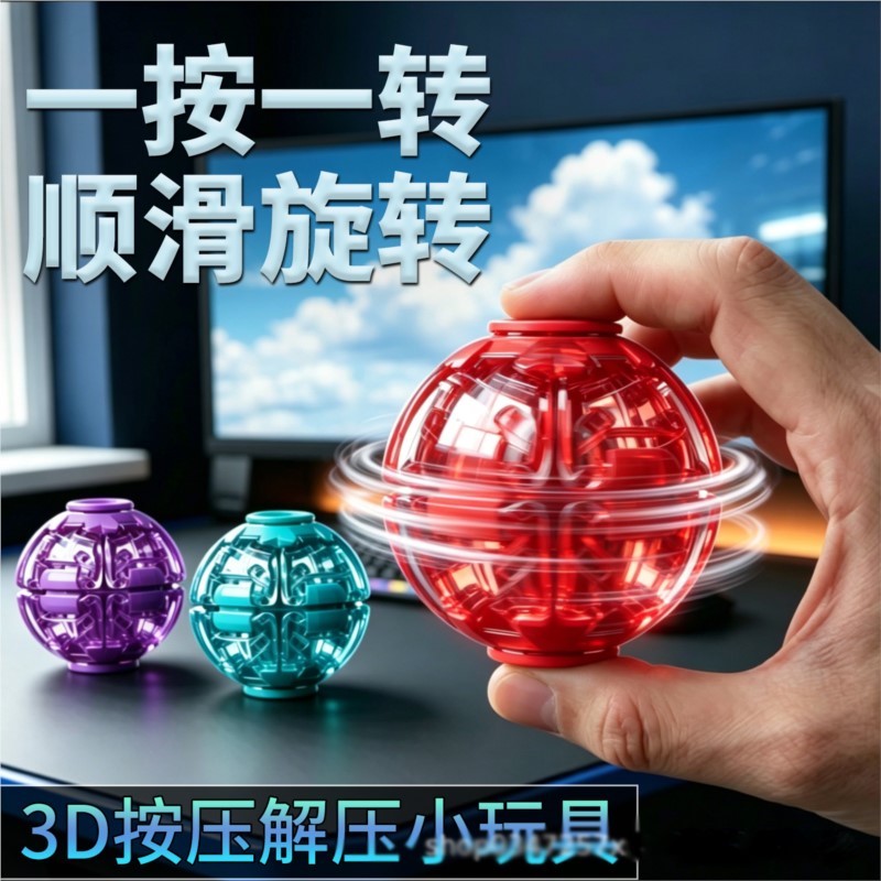 3D Printing Drawing - Stress Relief Ball Smooth Spin Fidget