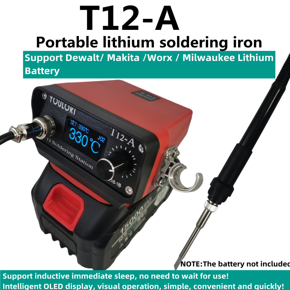 Milwaukee Drill M12 Fuel - T12-A STM32 V3 Cordless Soldering Station