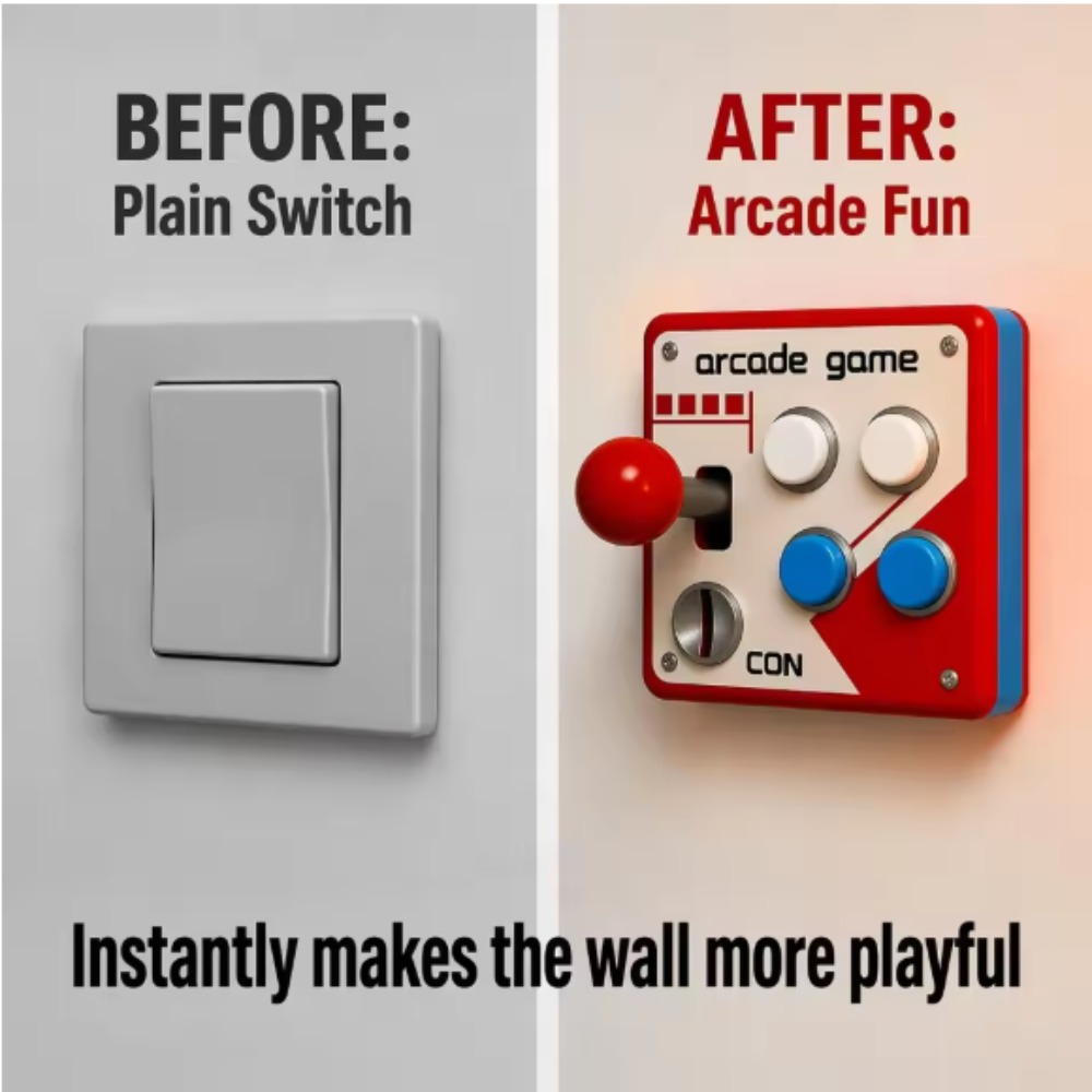 3D Printing Jobs - Retro Arcade Joystick Switch Plate Cover,