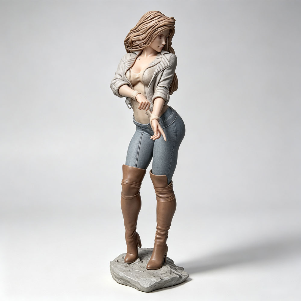 3D Printing Jobs - 1/24 Realistic fashionable female character, miniature