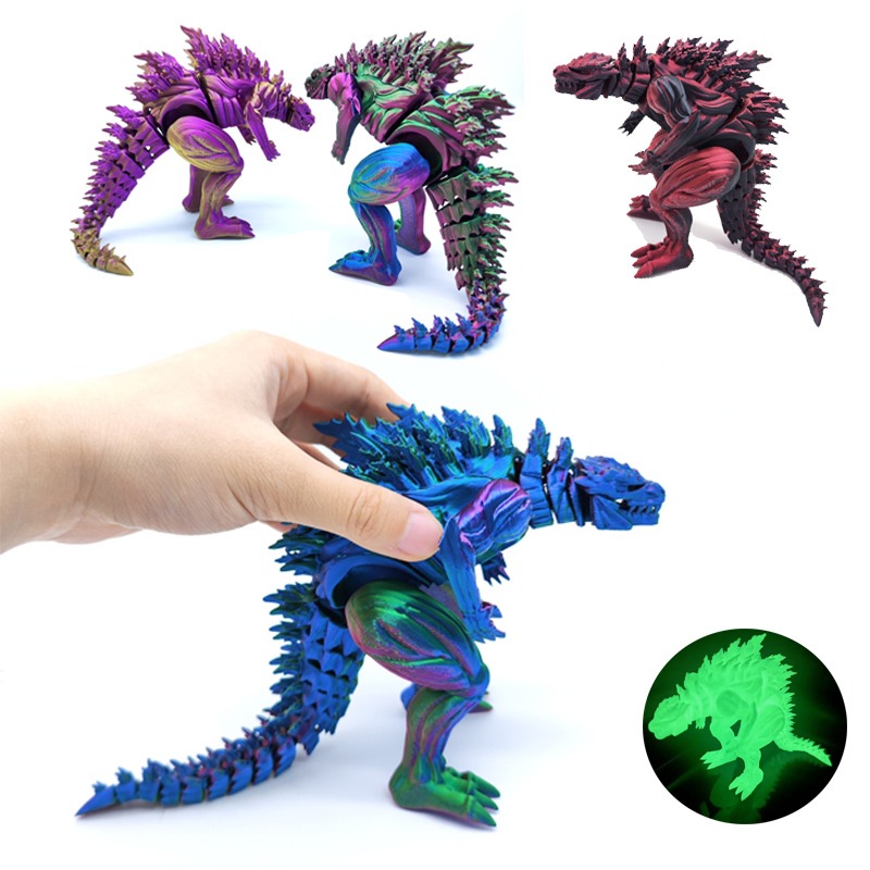 3D Printing Drawing - 3D Printing Muscle Dinosaur Action Figure