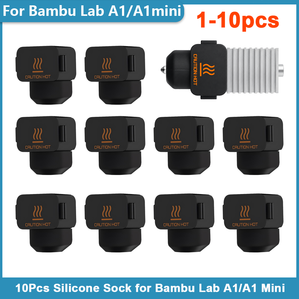 3D Printing Laboratory - 10Pcs Silicone Sock for Bambu Lab
