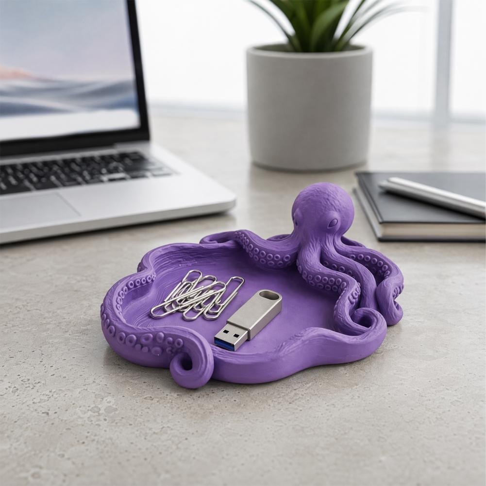 3D Printing Ring Holder - Octopus Storage Tray 3d Printed Octopus