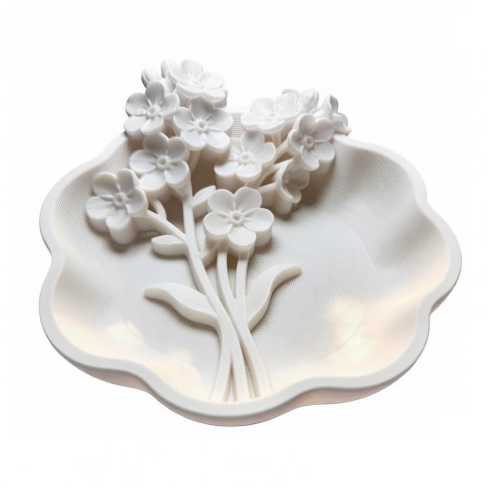 3D Printing Ring Holder - Desk Jewelry Organizer 3d Printed Floral