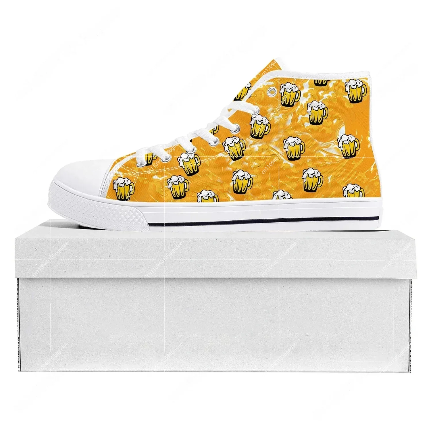 3D Printing Custom - Beer Unisex 3D Print High Top