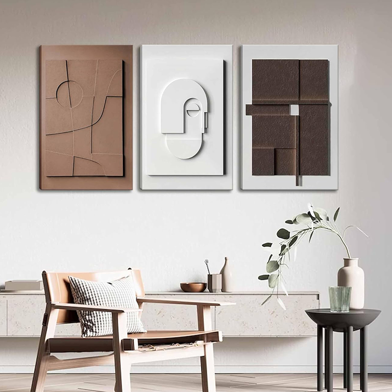 3D Printing Room - Nordic 3D Effect Geometric Canvas Painting