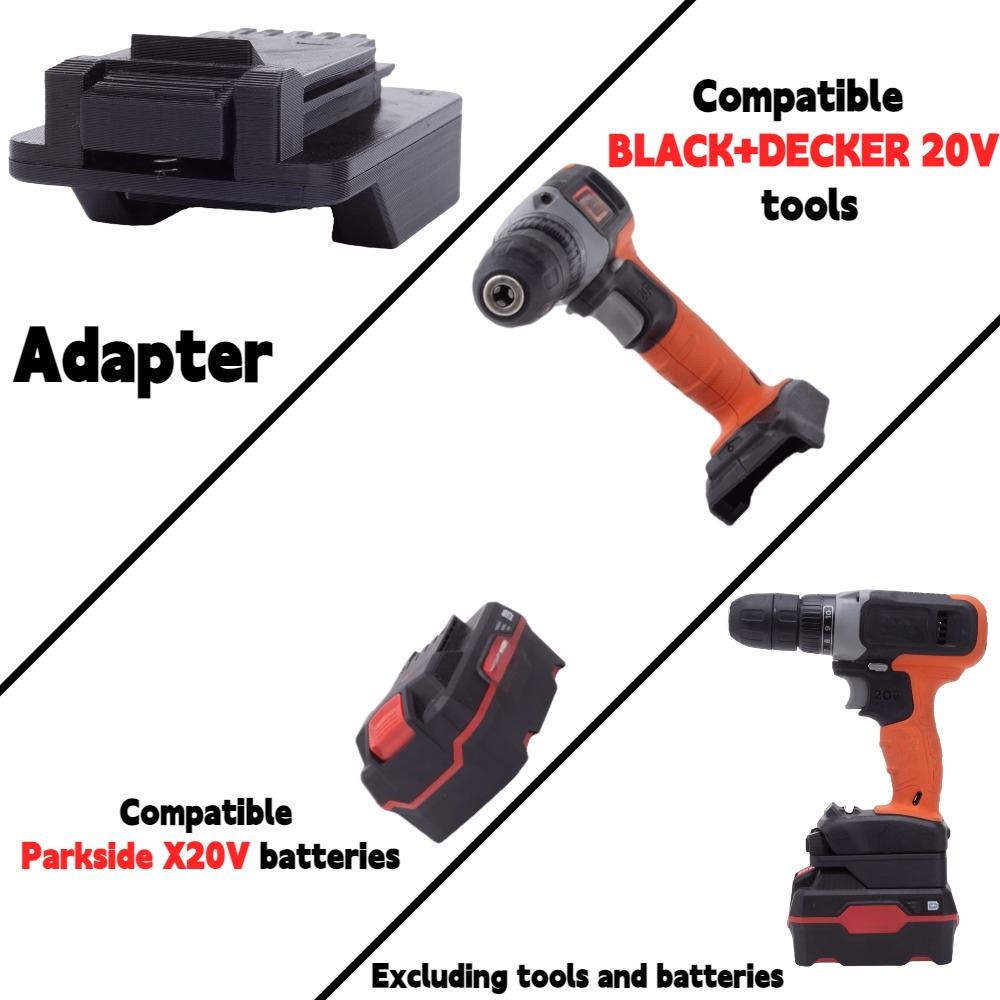 For Parkside X20V TEAM Li-ion  - огляд і ціна Black+Decker Tool Cordless