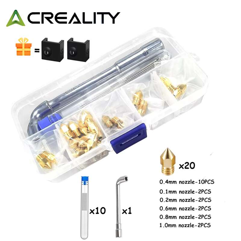 CREALITY 20 Pcs MK8 Brass Nozz - огляд і ціна Creality Printer Ender 3