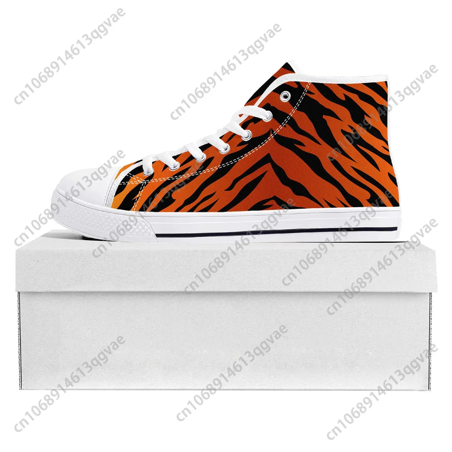 Tiger Stripe 3D Print High Top - огляд і ціна 3D Printing Custom