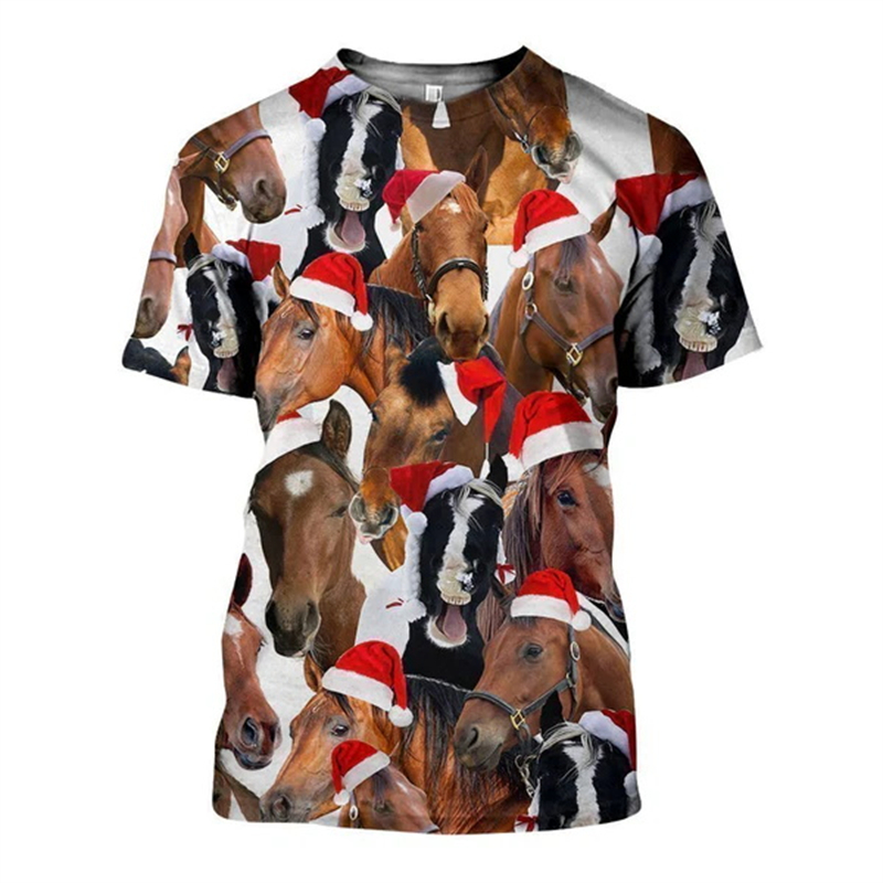 New 3D Xmas Animals Funny T Sh - огляд і ціна 3D Printing Xmas