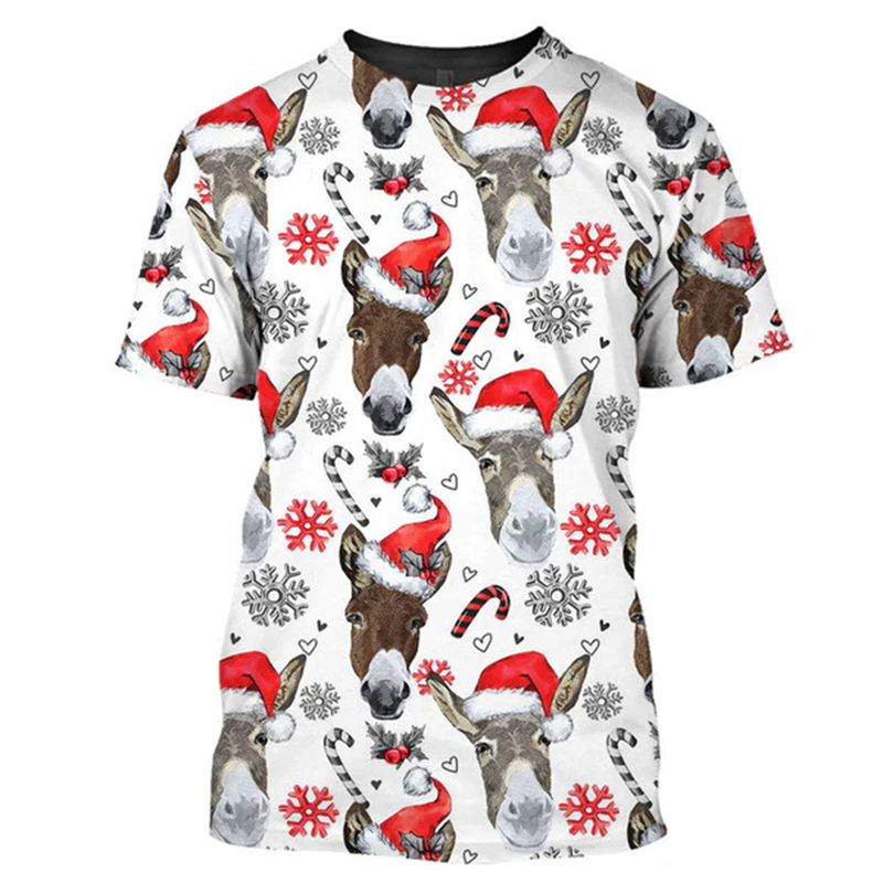 New 3D Xmas Animals Funny T Sh - огляд і ціна 3D Printing Xmas