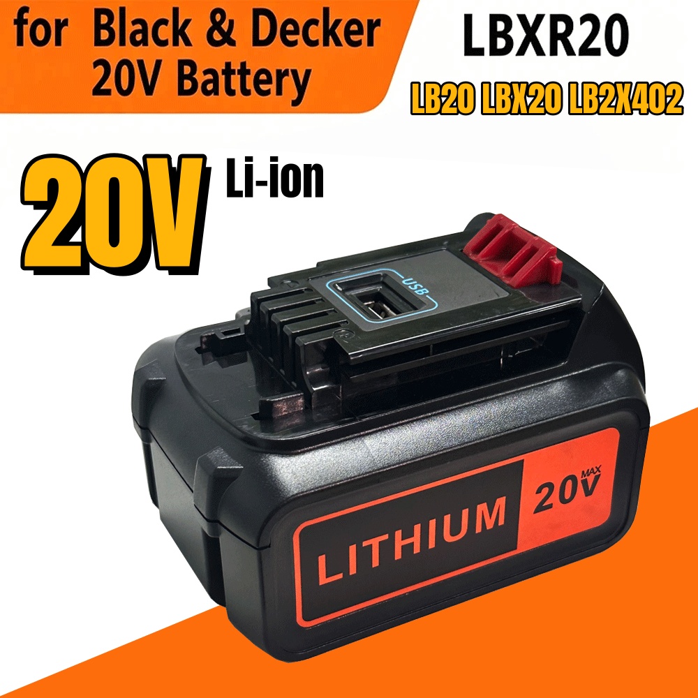 6000mAh 18V Replacement 20V Ba - огляд і ціна Black+Decker Tool Cordless