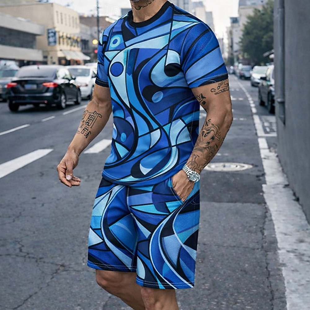 Men's 2pcs Tees Sets Summer To - огляд і ціна 3D Printing Custom