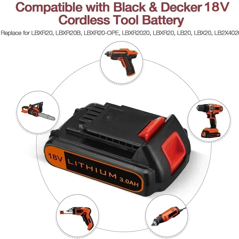 18V  3.0Ah BL2018 Replacement  - огляд і ціна Black+Decker Tool Cordless
