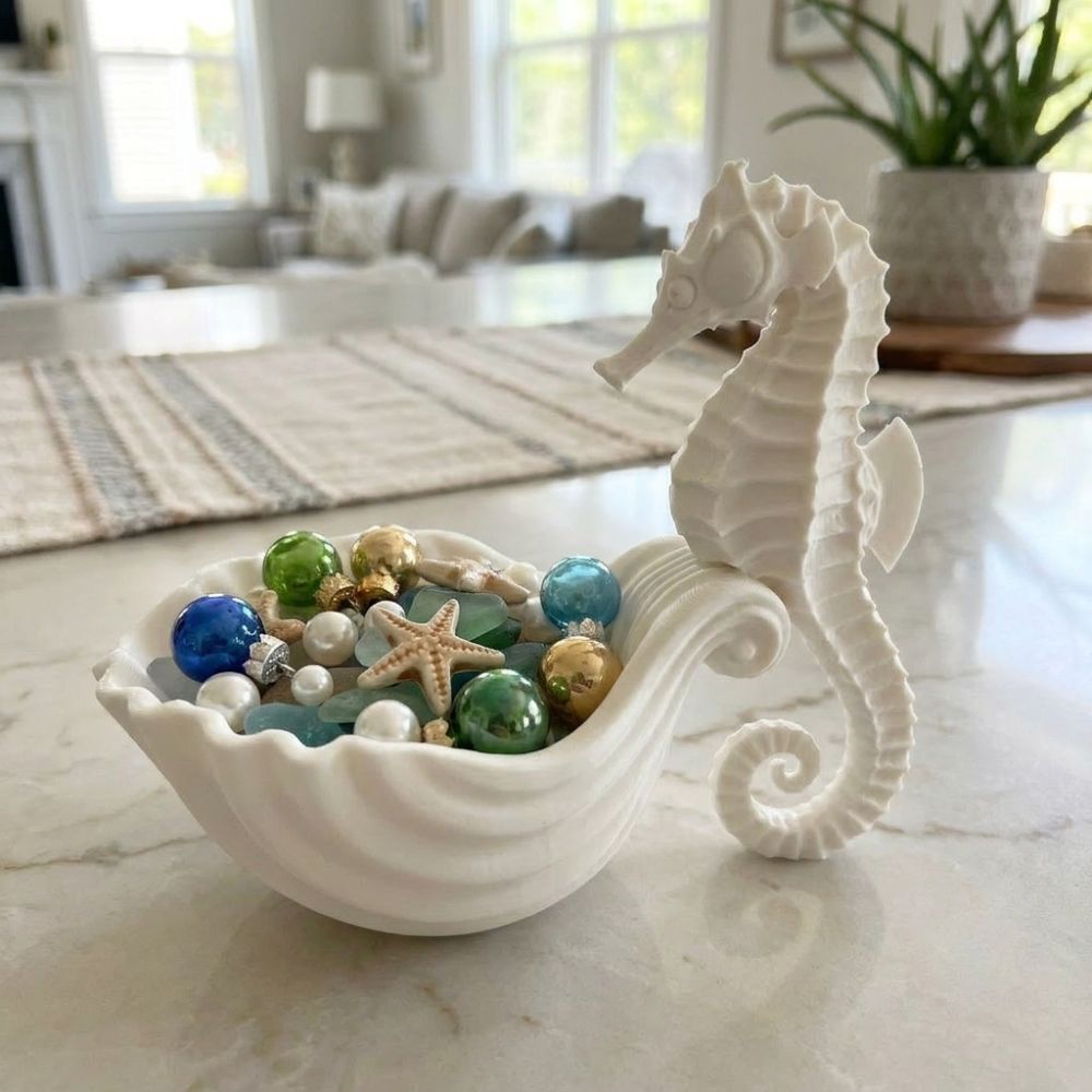 3D Printed Seahorse-Shaped Sto - огляд і ціна 3D Printing Ring Holder
