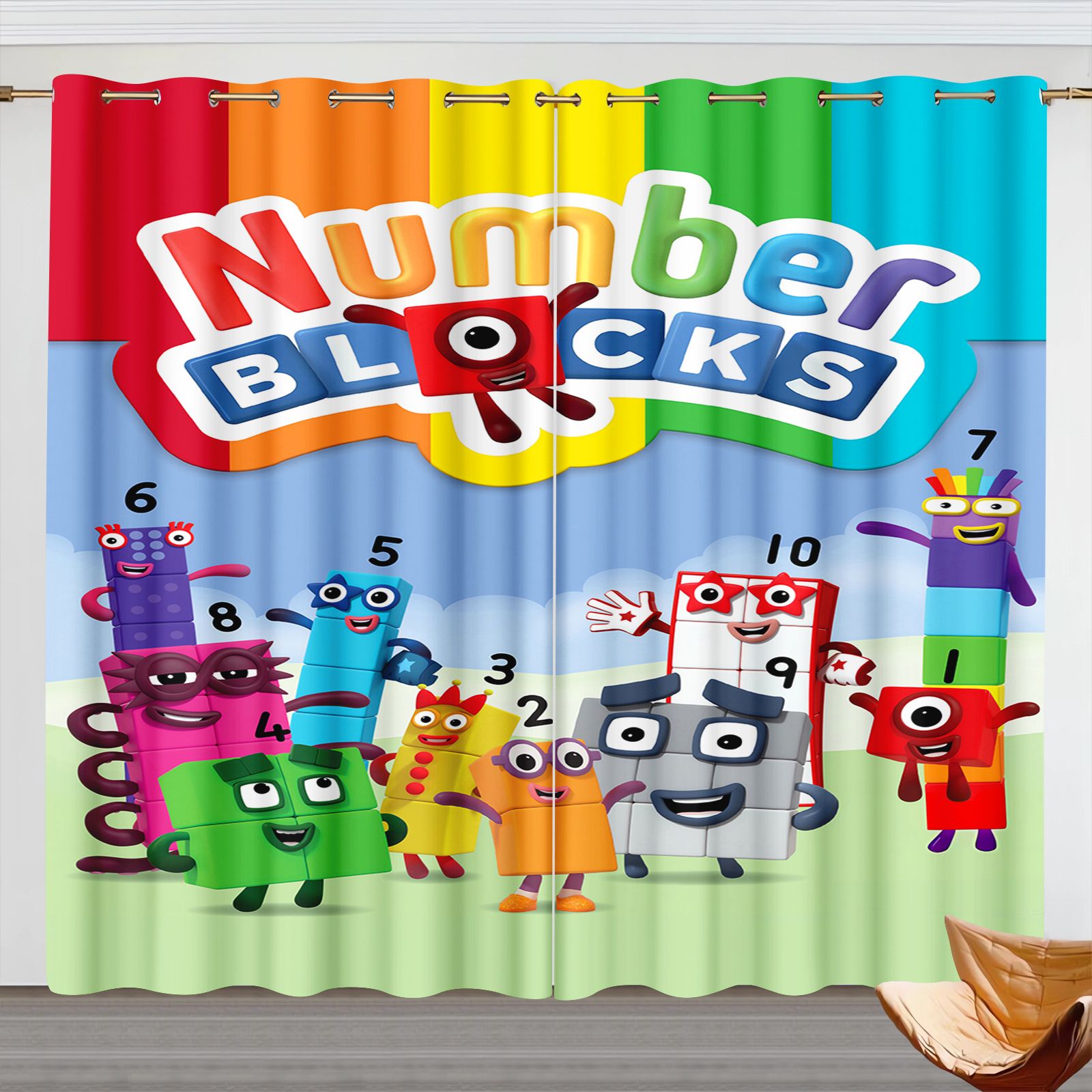 Numberblocks Cartoon Curtains, - огляд і ціна 3D Printing Room