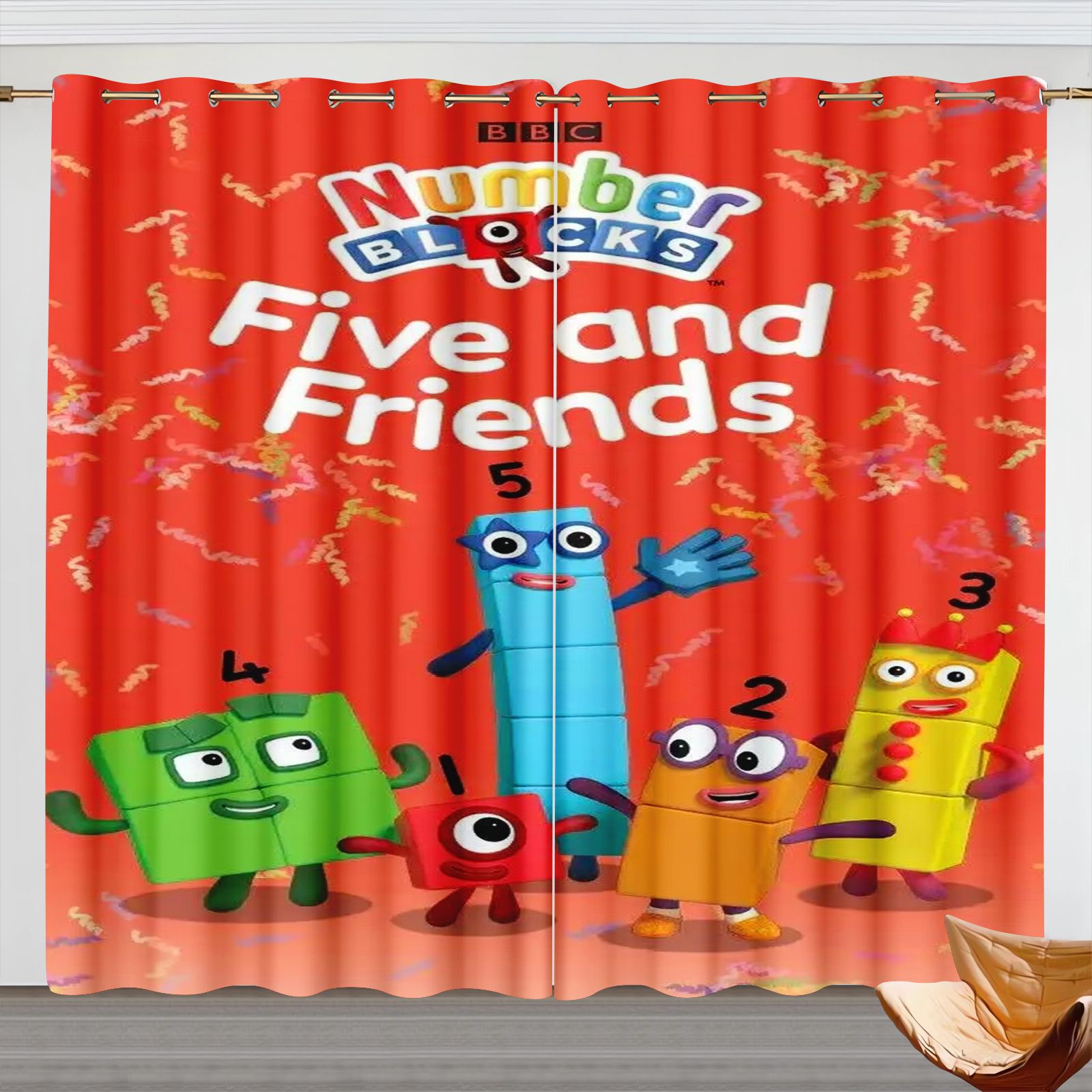 Numberblocks Cartoon Curtains, - огляд і ціна 3D Printing Room