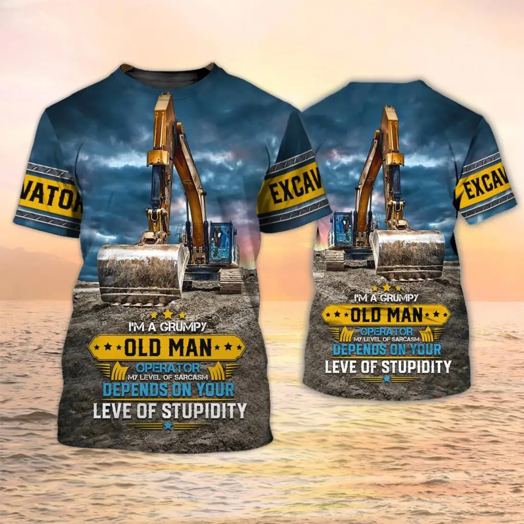 Excavator TShirts Heavy Equipm - огляд і ціна 3D Printing Excavator