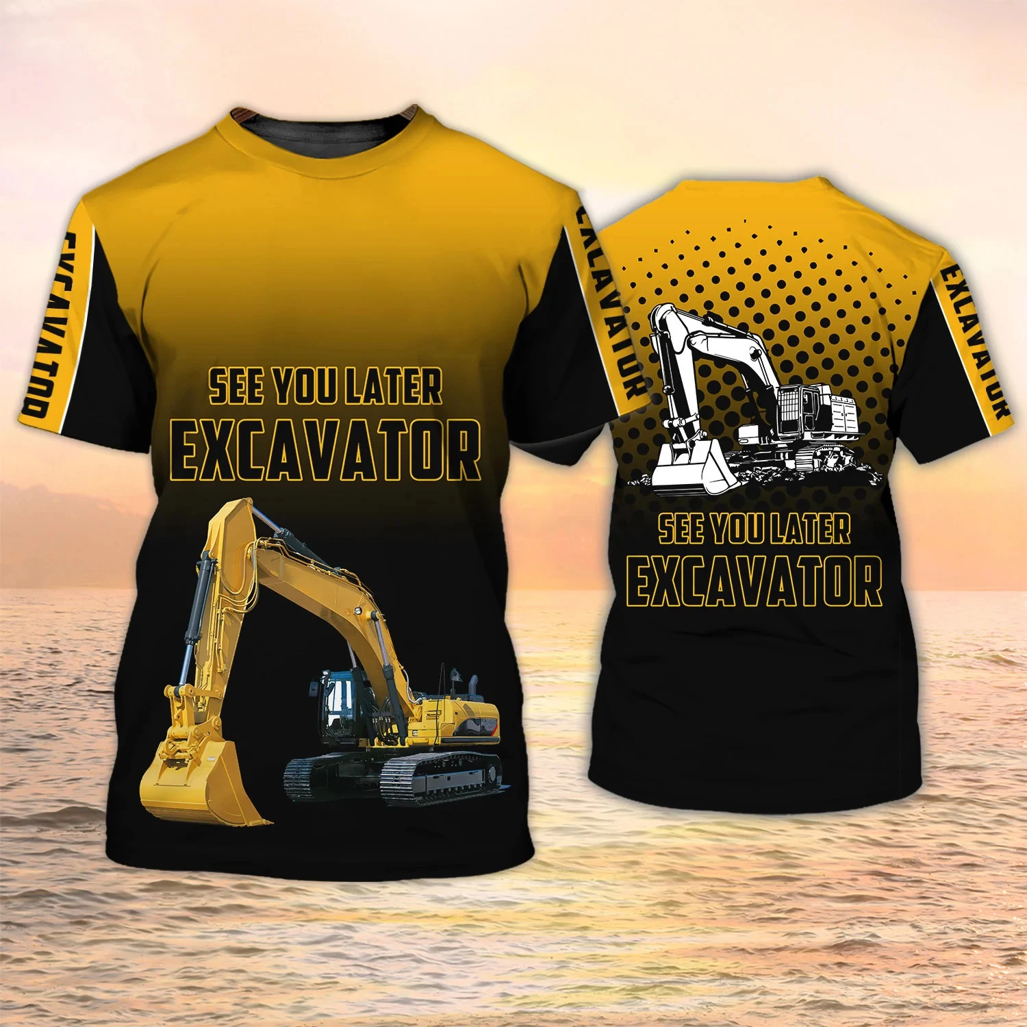 Excavator TShirts Heavy Equipm - огляд і ціна 3D Printing Excavator