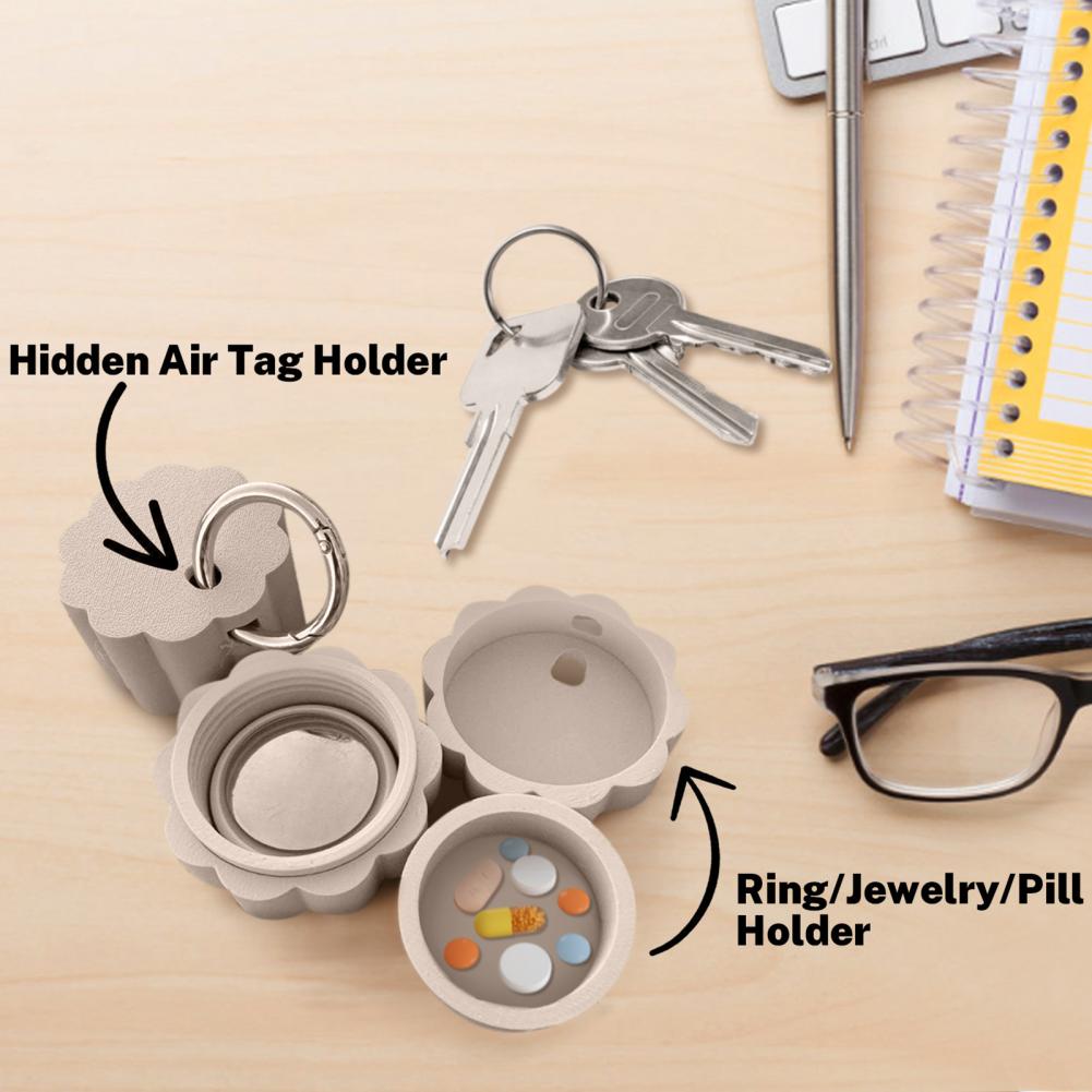 Keychain Pill Box Waterproof C - огляд і ціна 3D Printing Ring Holder