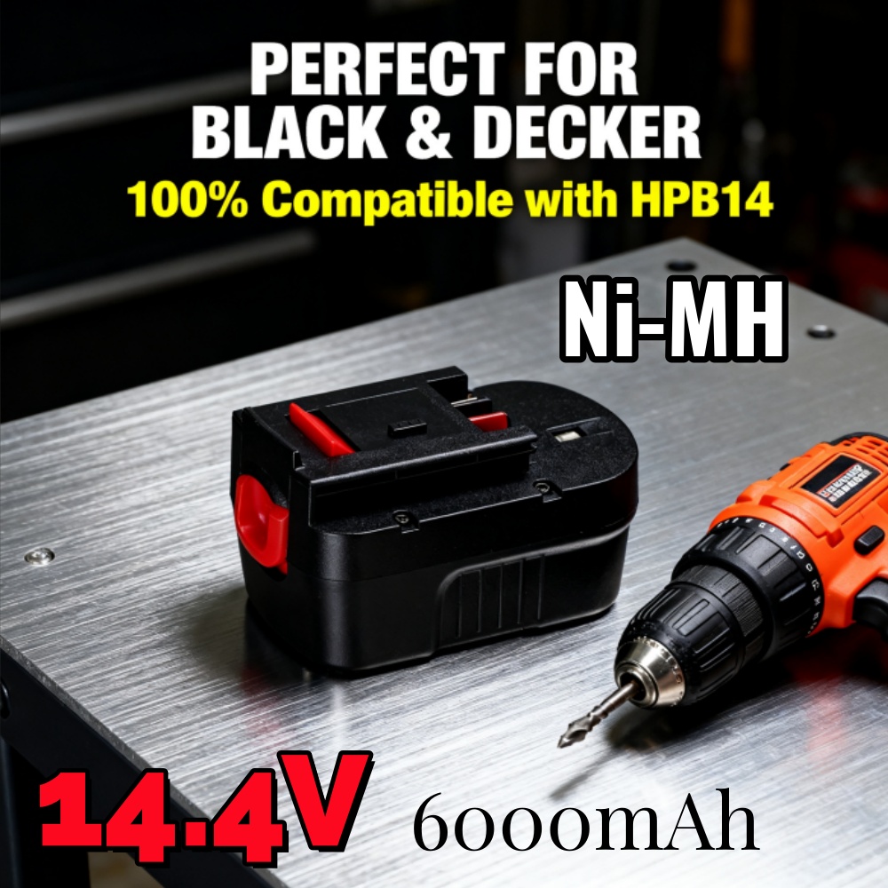 Upgraded 14.4V 6000mAh Ni-MH B - огляд і ціна Black+Decker Tool Cordless
