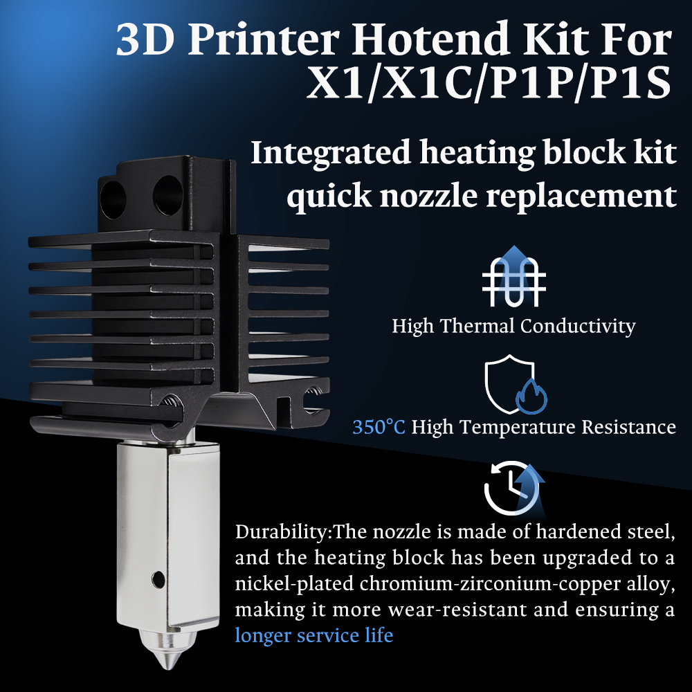 Hotend For Bambu Lab P1P X1C P - огляд і ціна 3D Printing Laboratory
