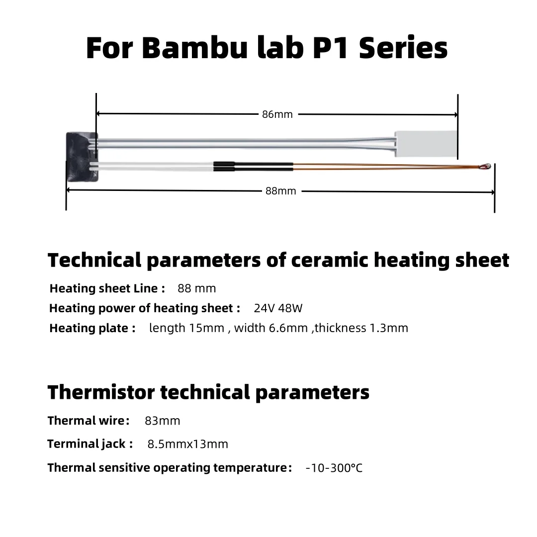 Caremic Heater & Thermistor Fo - огляд і ціна 3D Printing Laboratory