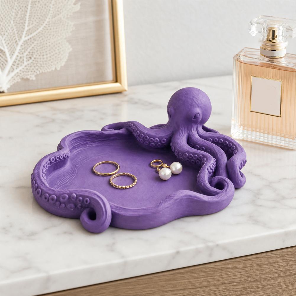 Octopus Storage Tray 3d Printe - огляд і ціна 3D Printing Ring Holder