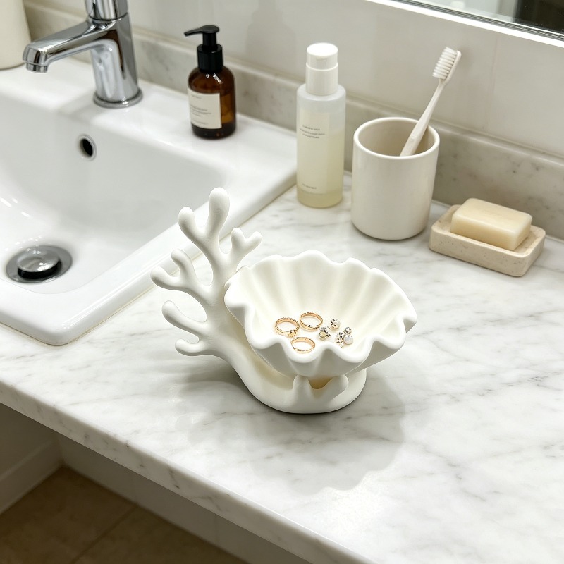3D Printed Coral Seashell Trin - огляд і ціна 3D Printing Ring Holder
