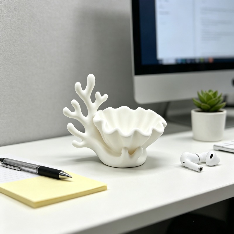 3D Printed Coral Seashell Trin - огляд і ціна 3D Printing Ring Holder