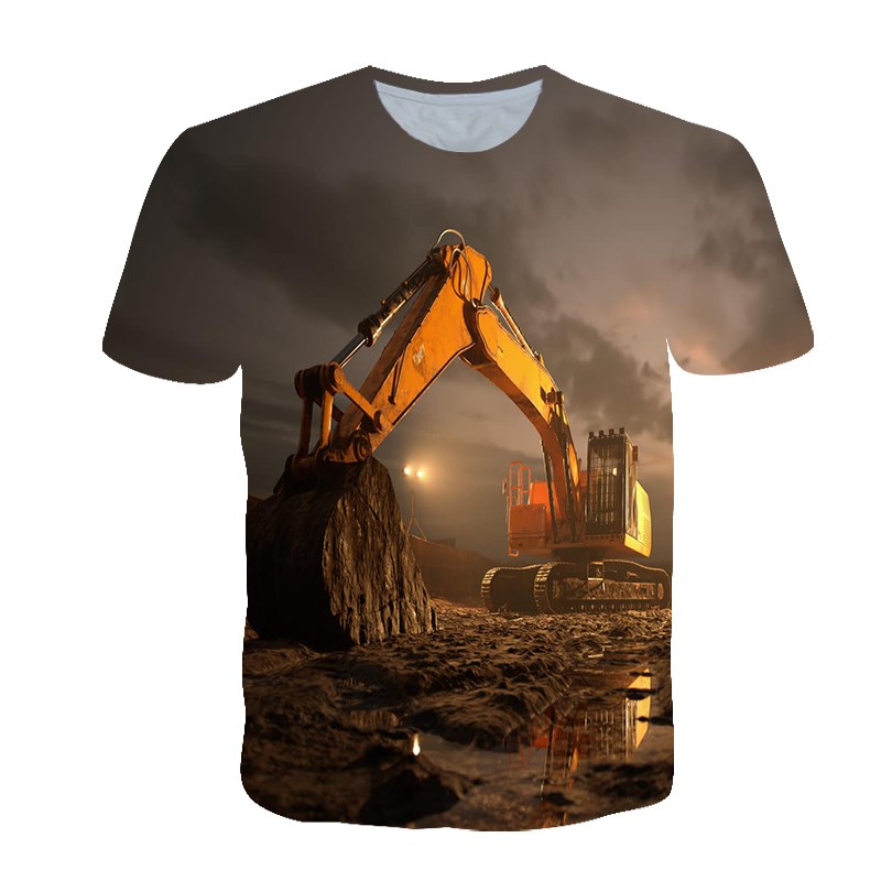 Summer Personalized T-shirt Me - огляд і ціна 3D Printing Excavator
