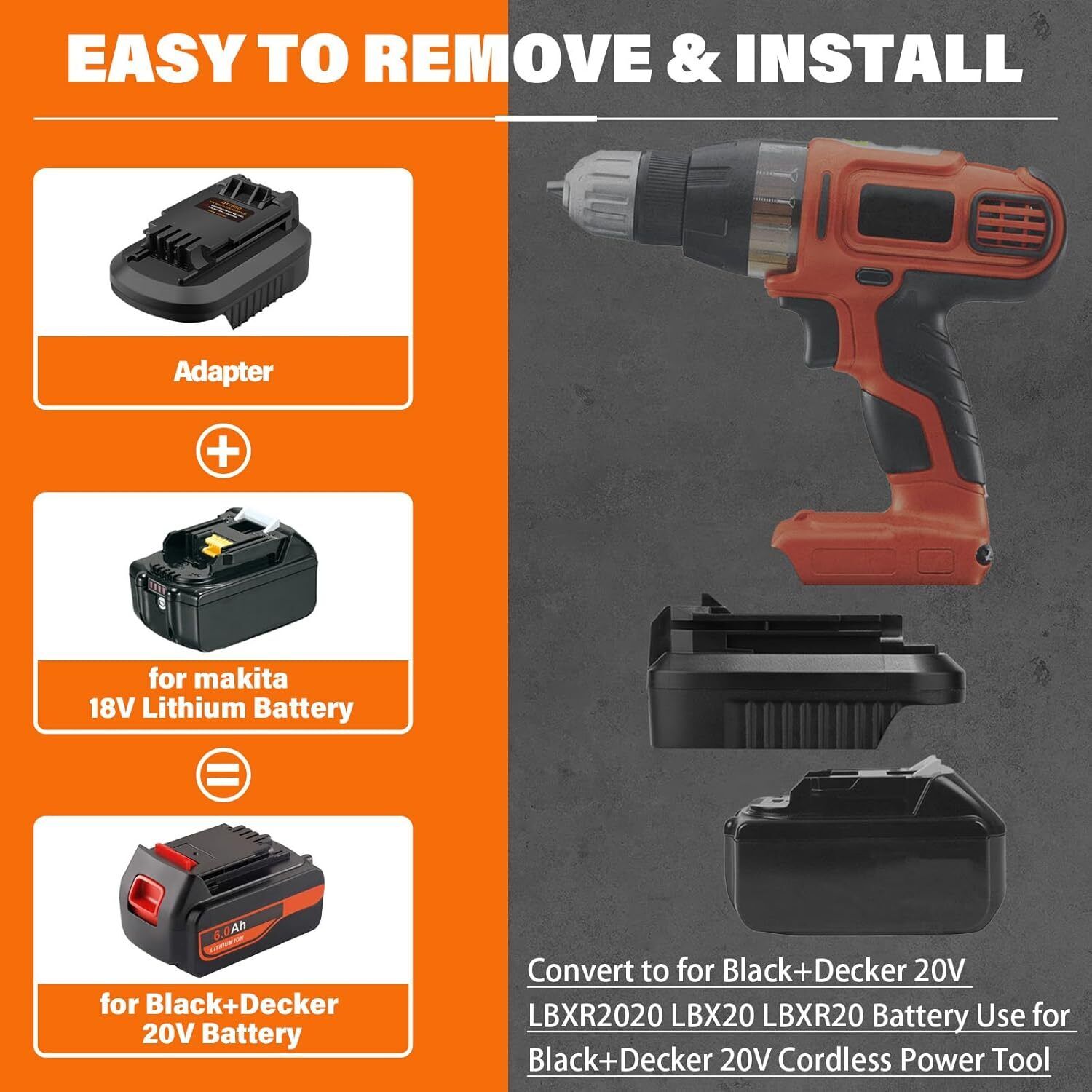 Converter for Makita to for Bl - огляд і ціна Black+Decker Tool Cordless