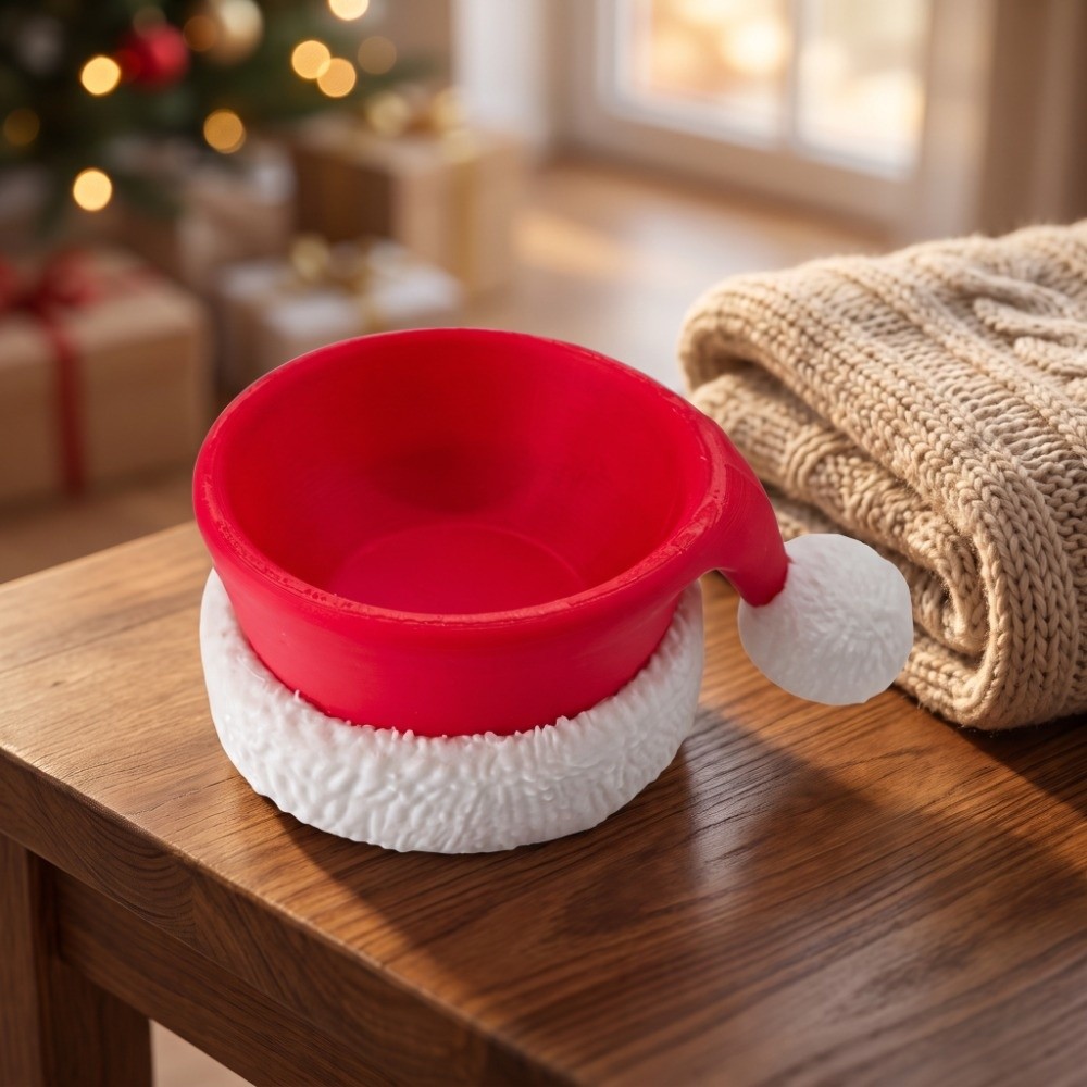 Xmas Christmas Bowl Santa Hat  - огляд і ціна 3D Printing Xmas